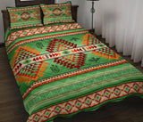 Green Thunderbirds Dreamcatcher Native American Quilt Bed Set - Powwow Store