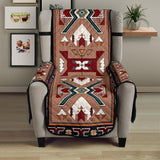 Orange Geometric Native American 23 Chair Sofa Protector - Powwow Store