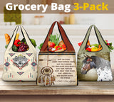 Horse Wolf Pride Grocery Bags NEW