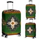 Powwow Store gb nat0001 01 southwest green symbol native american luggage covers