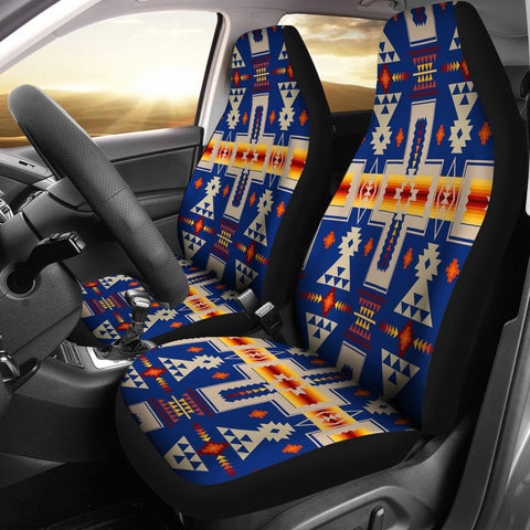 Navy Tribe Design Native American Car Seat Covers