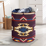 Powwow StoreGBNAT00736 Pattern Native American Laundry Basket