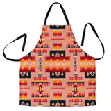 Powwow Store gb nat00046 16 tan tribe pattern native american apron