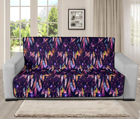 Purple Dreamcatcher Feather 70 Chair Sofa Protector - Powwow Store