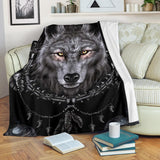 Powwow Store gb nat00493 wolf native blanket