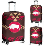 Brown Bison Tribal Native American Luggage Covers - ProudThunderbird