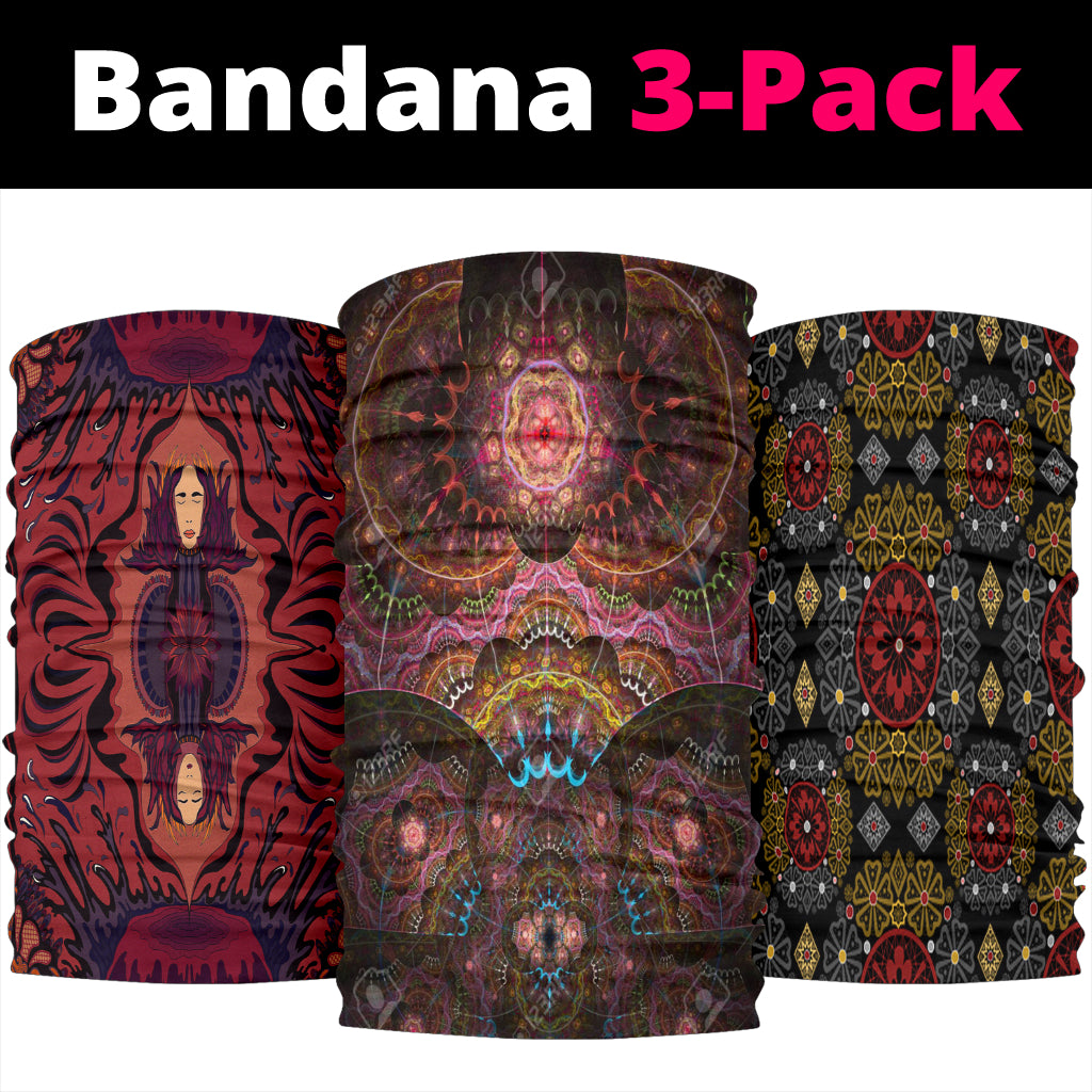 Floral Patterns Bandana 3-Pack NEW