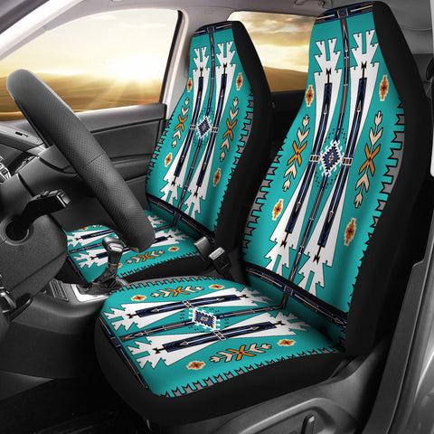 Powwow StoreCSA00013  Blue Tribe Pattern Car Seat Cover