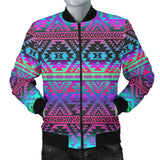 Powwow StoreGBNAT00698 Pattern Color Native Men's Bomber Jacket