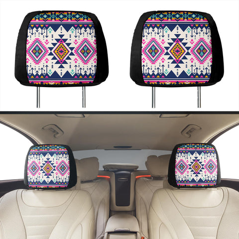 Powwow Store gb nat00316 pink pattern native headrests cover