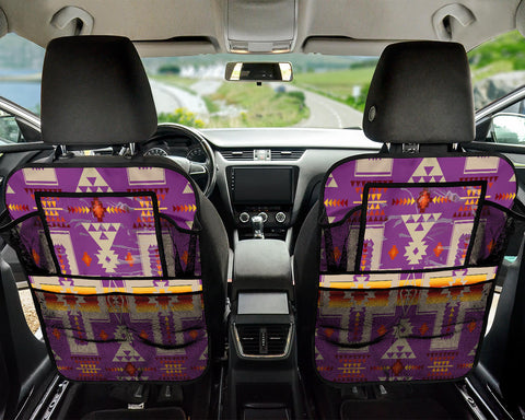 Powwow StoreGBNAT0006207 Light Purple Car Back Seat Organizers