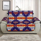 Purple Native Tribes Pattern Native American Chair Sofa Protector - Powwow Store