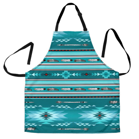 GB-NAT00602 Blue Light Pattern  Apron