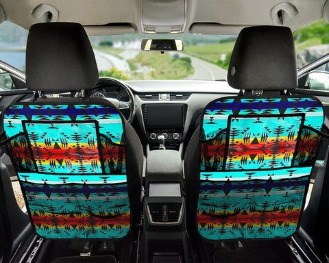 Powwow StoreGBNAT00631  Pattern Blue Car Back Seat Organizers