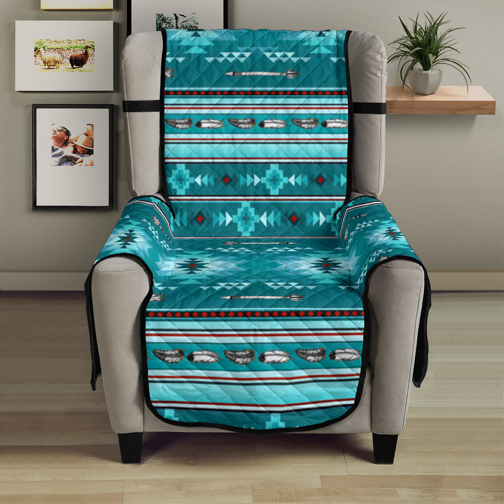 Powwow Store gb nat00602 blue light pattern 23 chair sofa protector