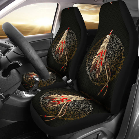 Powwow Store gb nat00551 feathers 3d car seat covers