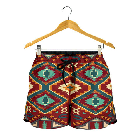 United Tribes Pattern All Over Print Women's Shorts