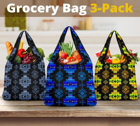 Pattern Grocery Bag 3-Pack SET 29