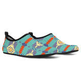 Powwow StoreAQS0011 Pattern Native Aqua Shoes