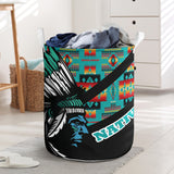 Powwow StoreLB004 Pattern Native Laundry Basket