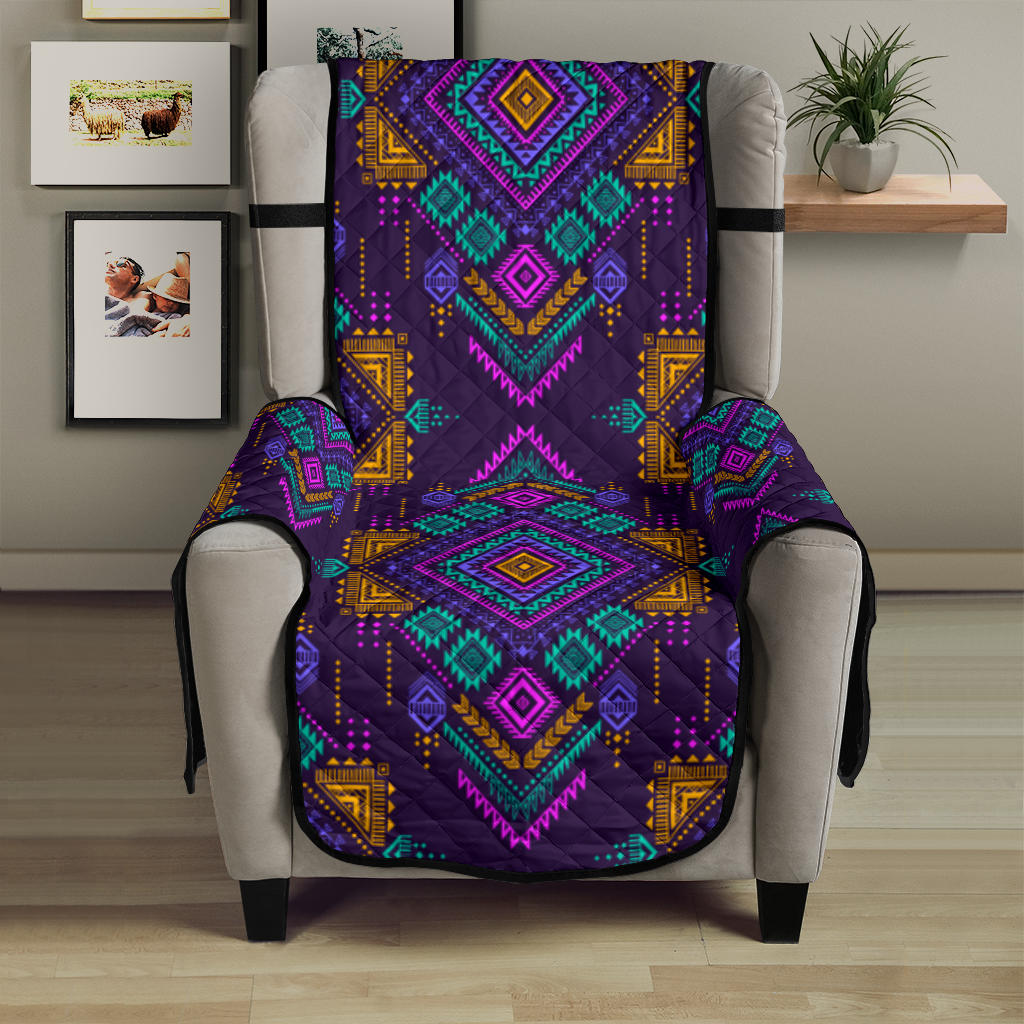 GB-NAT00581 Seamless Multicolored Tribal 23" Chair Sofa Protector