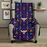 Powwow Store gb nat00575 thunderbird pattern blue 23 chair sofa protector