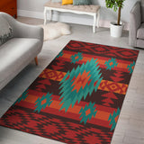 Powwow Store gb nat00611 red geometric pattern area rug