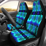 Powwow StoreCSA00037 Pattern Blue Native Car Seat Cover