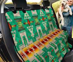 GB-NAT00062-06 Green Tribe Design Native American Pet Seat Cover - Powwow Store