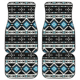 Powwow Store gb nat00607 ethnic seamless pattern front and back car mats set of 4