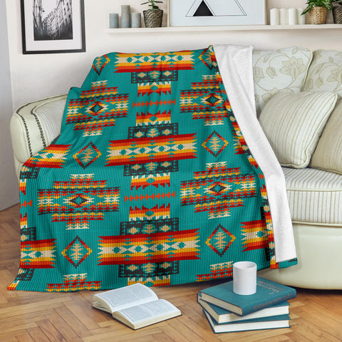 Powwow Store gb nat00402 04 blue pattern native blanket