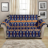 Native American Tribe Navy Pattern Chair Sofa Protector - Powwow Store