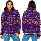 Powwow StoreGBNAT0054902 Light Purple Women's Padded Hooded Jacket