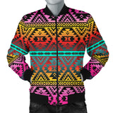 Powwow StoreGBNAT00689 Pattern Native Men's Bomber Jacket