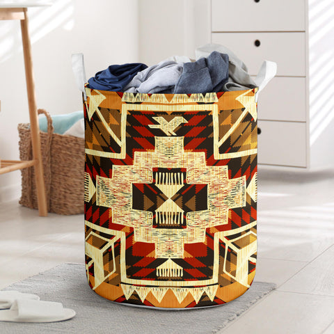 Powwow Store gb nat00022 tribal yellow arrow laundry basket