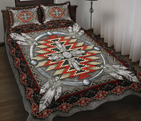 Naumaddic Arts Native American Quilt Bed Set - Powwow Store