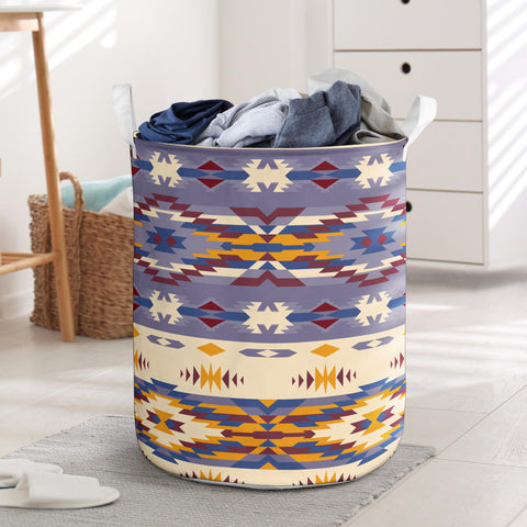 Powwow StoreLB002 Pattern Native American Laundry Basket