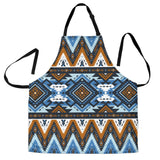 Powwow Store gb nat00613 retro colors tribal seamless apron