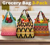 Powwow Store pattern grocery bag 3 pack set 21