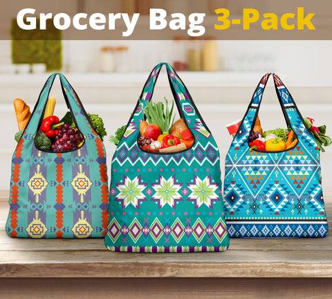 Pattern Grocery Bag 3-Pack SET 59