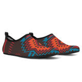 Powwow Store gb nat00603 navajo seamless patternaqua shoes