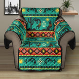Kokopelli Myth Turquoise Native American 28" Recliner Sofa Protector