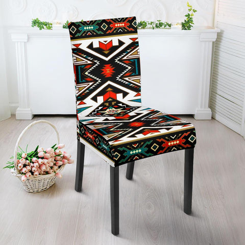 Tribal Colorful Pattern Native American Dining Chair Slip Cover