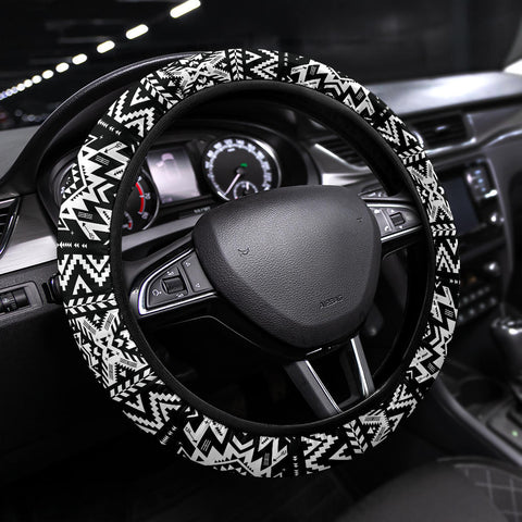 Powwow Store gb nat00441 black pattern steering wheel cover