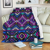 Powwow Store gb nat00380 purple tribe pattern blanket