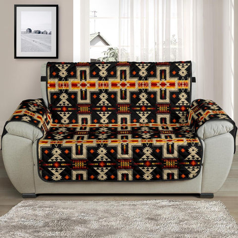 Native American Tribe Navy Pattern Chair Sofa Protector - Powwow Store