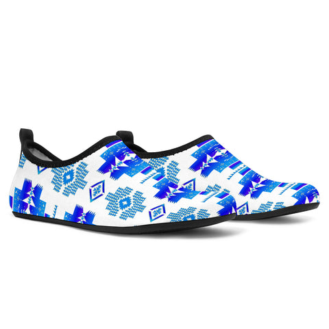 Powwow StoreGBNAT0072011 Pattern Native Aqua Shoes