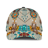 Powwow Store gb nat00069 turquoise blue pattern breastplate classic cap