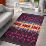 GB-NAT00653 Pattern Purple Native Area Rug