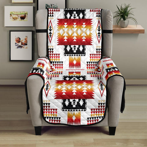 White Tribal Native American 23" Chair Sofa Protector